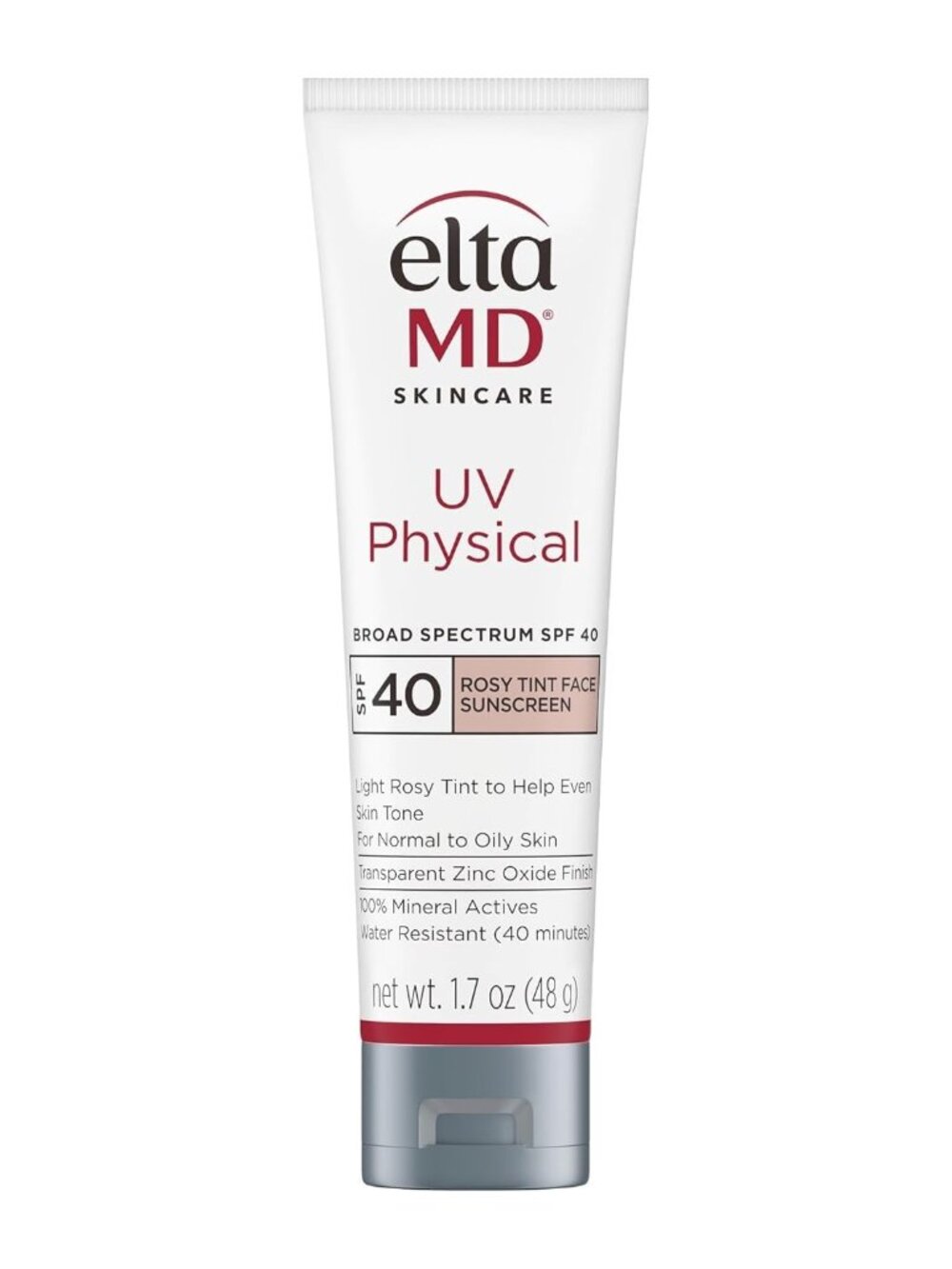 EltaMD UV Physical SPF 40 Rosy Tinted Mineral Face Sunscreen 1.7oz New - Picture 1 of 8